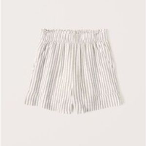 Abercrombie Linen-Blend Pull-On Shorts